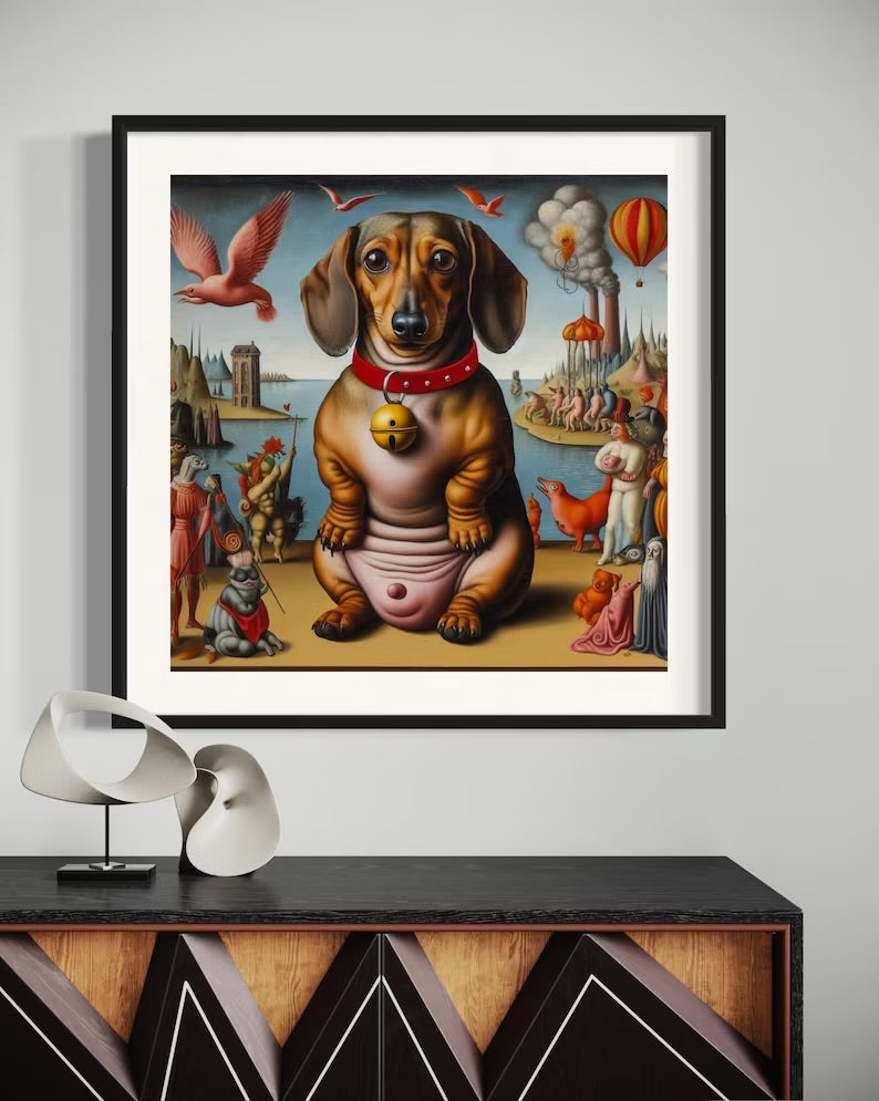 Dachshund Dog Art Print | Design DOX01