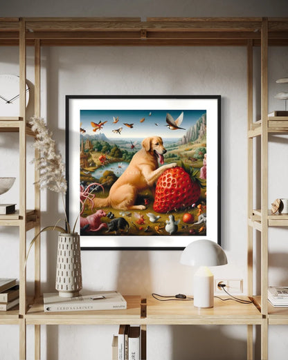 Golden Retriever Dog Art Print | Design GR05