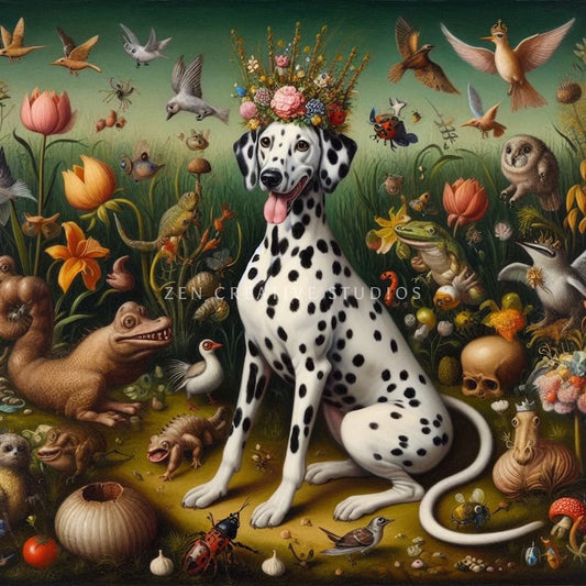 Dalmatian Dog Art Print | Design DAL02